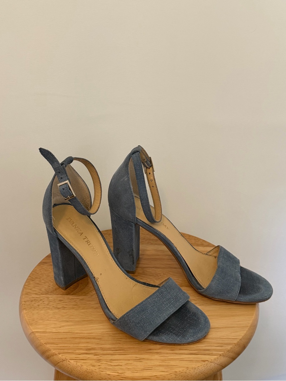 Ivanka Trump ankle-strap block-heel sandals Blue Size 7